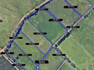 Nearmaps view of a horse fencing project